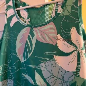 Columbia Green and Pink Floral Dress